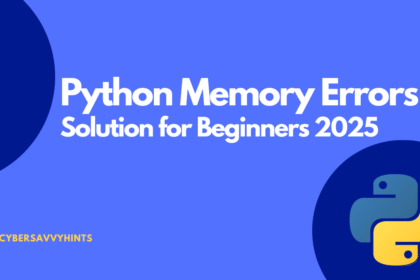 Python Memory Errors