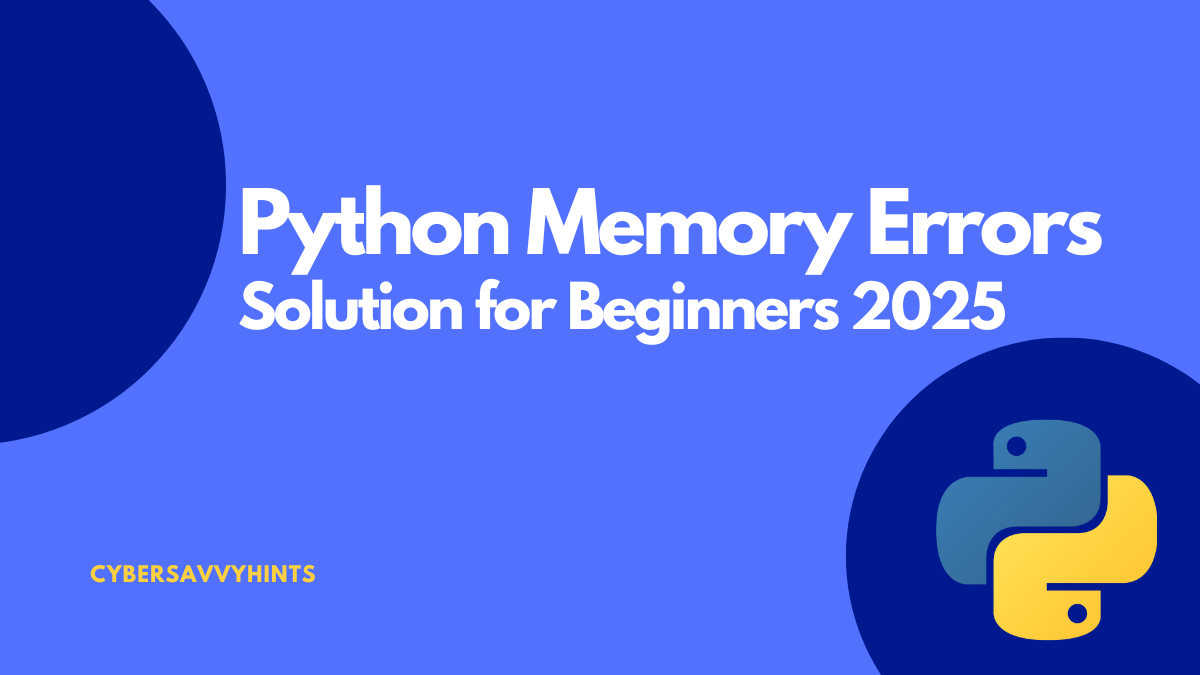 Python Memory Errors
